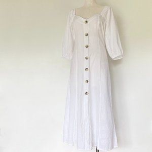 ASOS White Midi Summer Dress